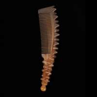 hair comb wedding Customizable shape A comb with a handle and pattern Natural white buffalo horn teeth